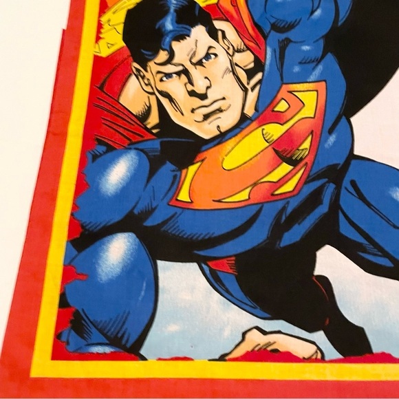 Superman Comic Pillowcase Homemade 16.5” x 16” Pillow Case - Picture 3 of 16